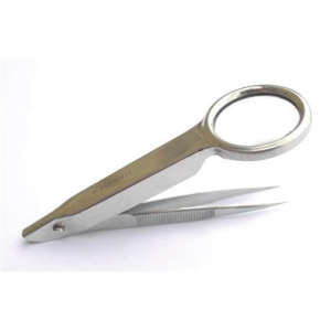 Tweezer With Magnifying Glass